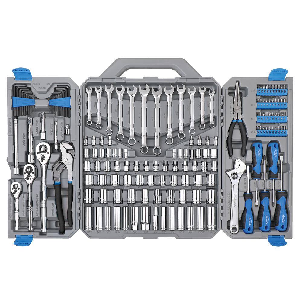 Apollo 14 in. 38 in. and 12 in. Drive Mechanics Tool Set (163-Piece) DT0002