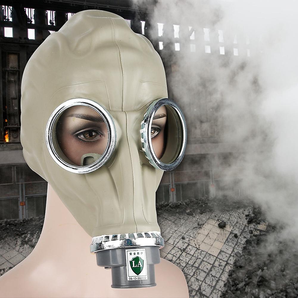 Natural Rubber Gas Mask Full Face Protective Respirator Without Canister