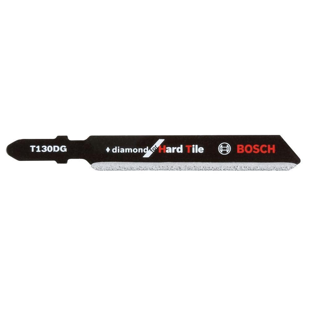 Bosch 3-1/4 in. Diamond Grit T-Shank Jig Saw Blade for Sawing through Hard Tile, Porcelain, Granite, Slate, and Limestone T130DG