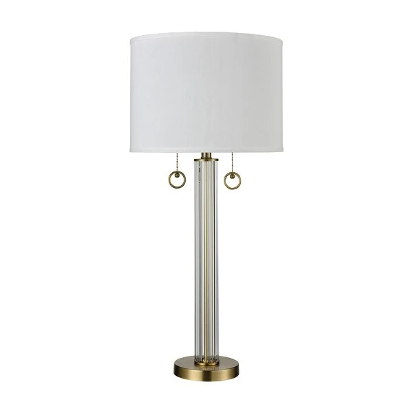 Cannery Row 2-Light Table Lamp in Glass