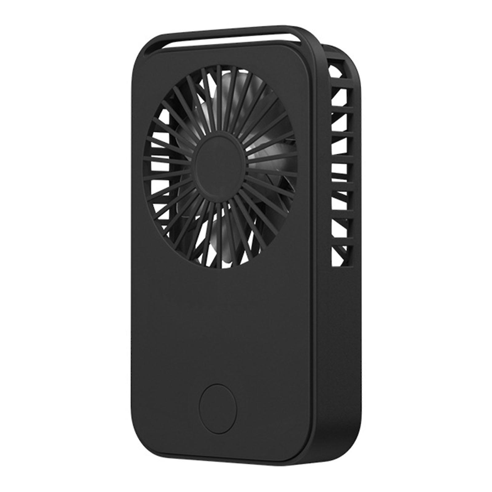 Black Mini Handheld Fan Usb Recharging Portable Desktop Fan