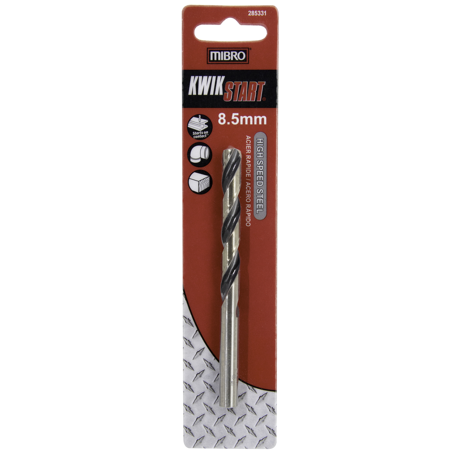 MIBRO 8.5 mm X 4-3/4 in. L High Speed Steel Metric Drill Bit 1 pc