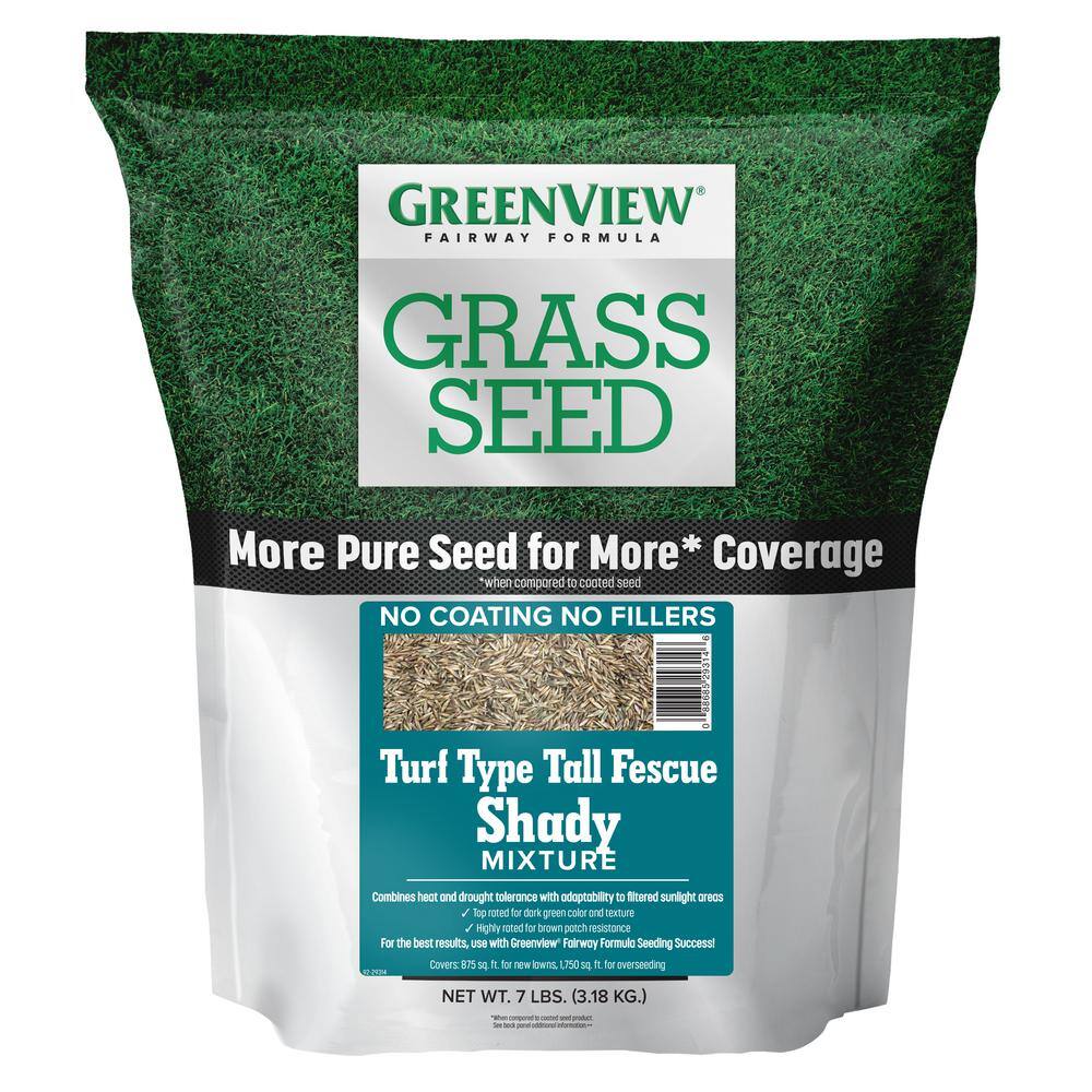 GreenView 7 lbs. Fairway Formula Grass Seed Turf Type Tall Fescue Shady Mixture 2829350