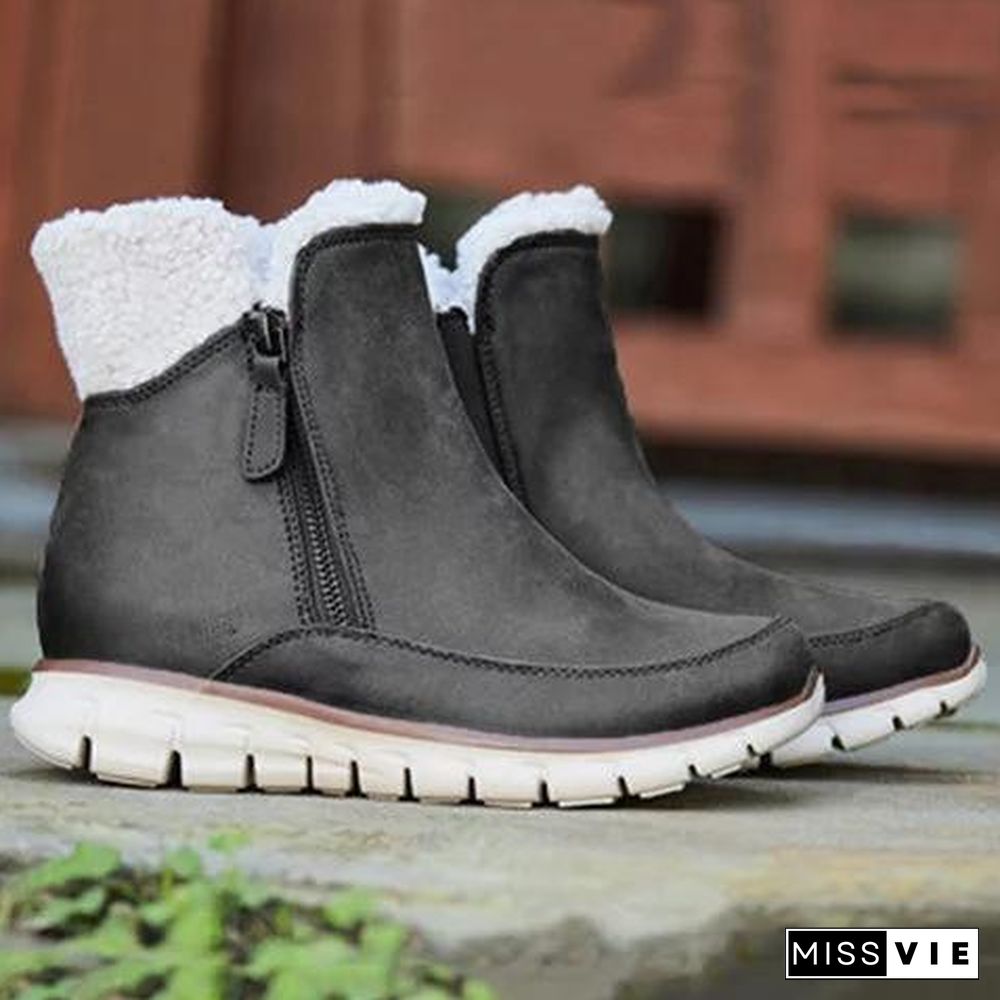 Casual Pu Winter Boots