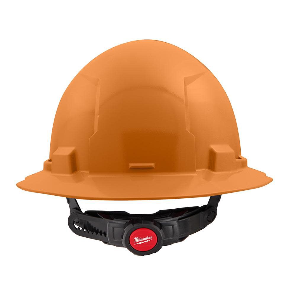 MW Orange Full Brim Hard Hat with 6pt Ratcheting Suspension Type 1 Class E 48-73-1133 from MW