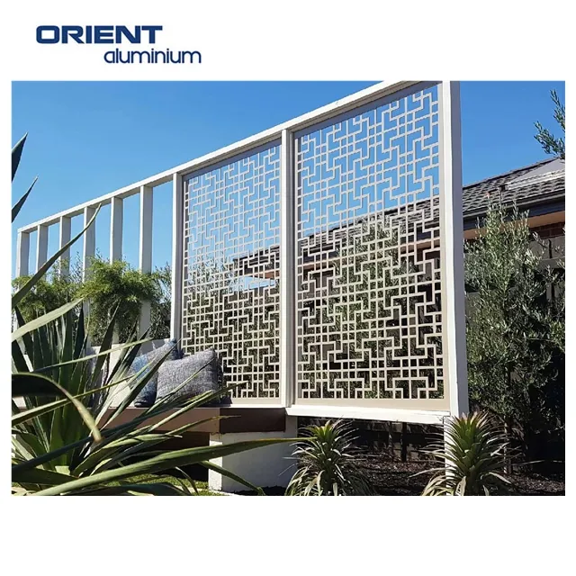 Factory direct supply indoor room divider outdoor weathering steel decorative laser cutting metal screen Weathering Steel Screen