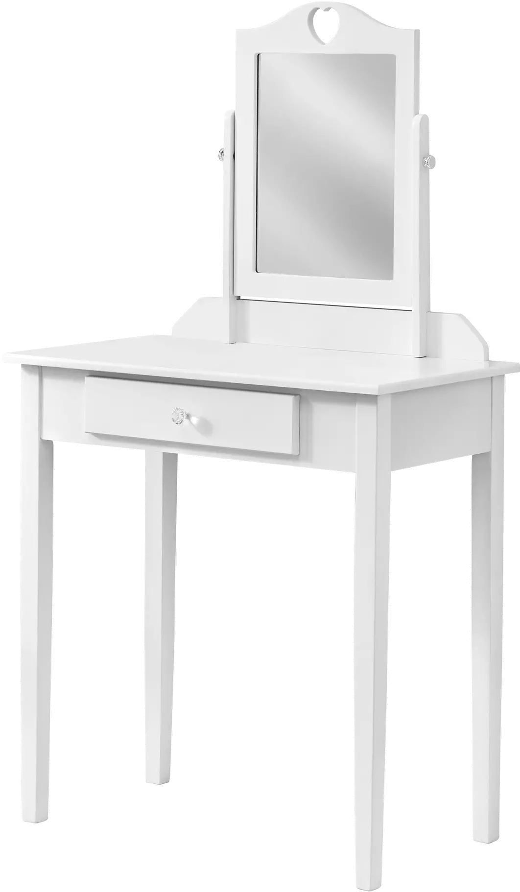 Sarah Kids White Vanity with Mirror