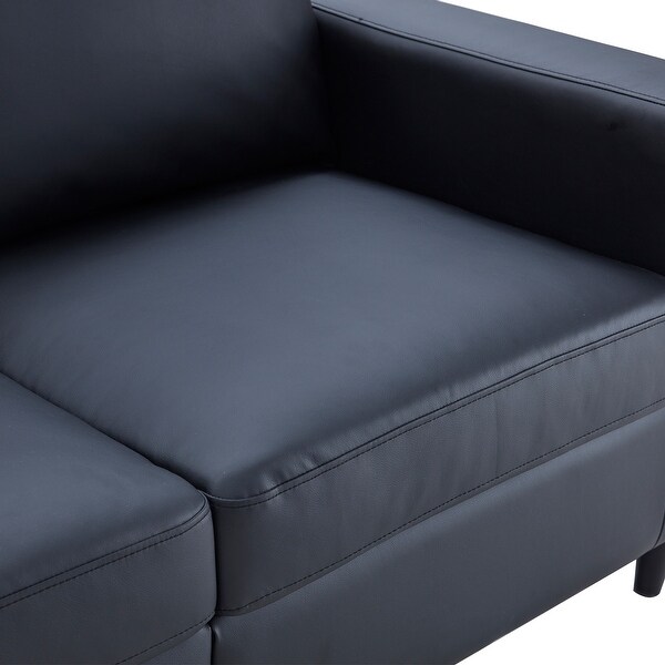 3-Seat Sofa PU Leather Upholstered Couch Furniture