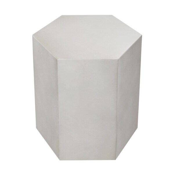 COSIEST MgO Outdoor Hexagonal End Table