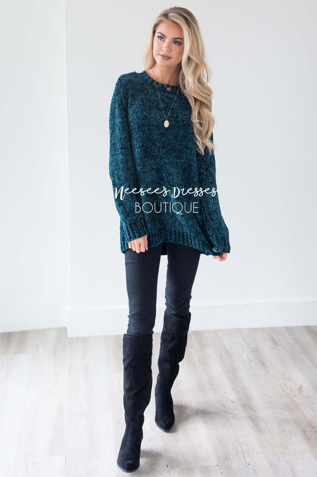 Afraid To Fall Chenille Knit Sweater