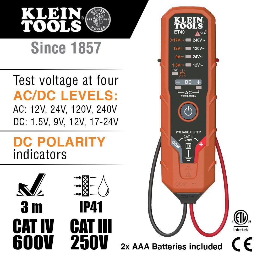 Electronic AC/DC Voltage Tester ;