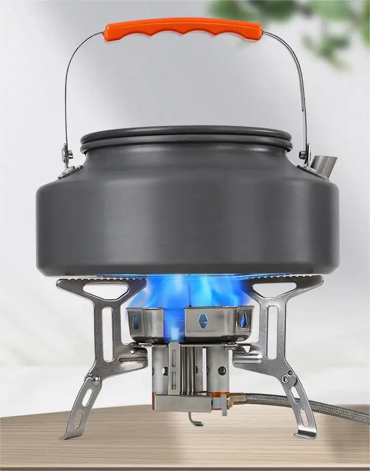 Outdoor Portable Cookware Picnic Travel Stove Fierce Camping Gear Three hole Gas Stove Windproof Collapsible