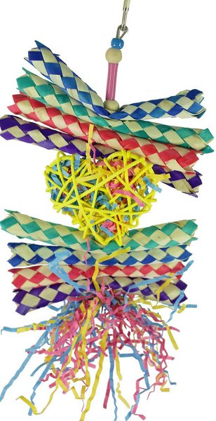 Bonka Bird Toys Foraging Heart Bird Toy， Color Varies， Small/ Medium