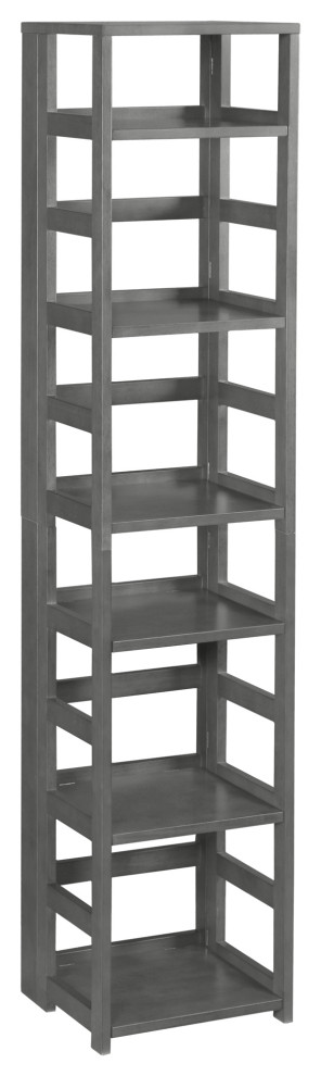 Flip Flop 67 quotHigh Square Folding Bookcase   Transitional   Bookcases   by The Office Place  Houzz