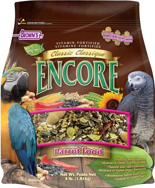 Brown's Encore Classic Natural Parrot Food