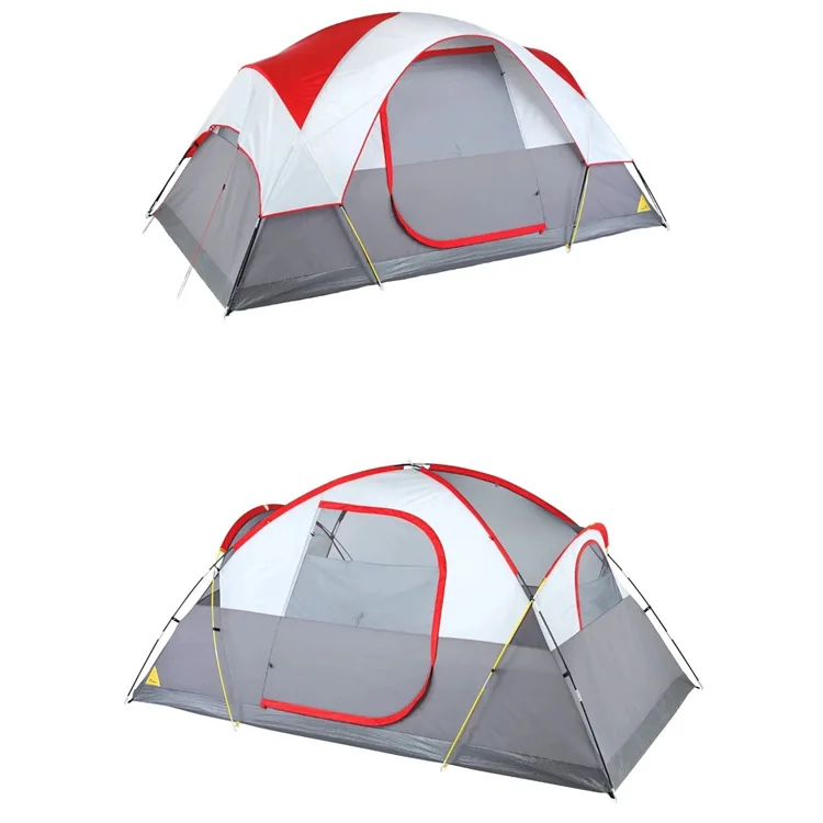 Custom Logo camping Hiking Equipment Windproof tents high quality outdoor  3 4  persons Factory wholesale