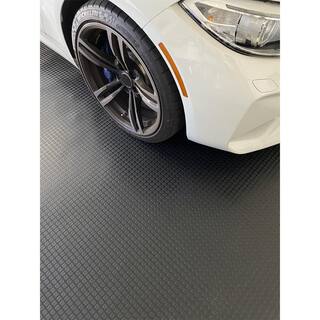 RoughTex 5 ft. W x 20 ft. L Black Textured PVC Rollout Flooring 24520