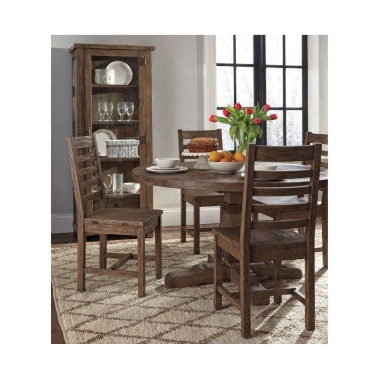 Caleb Round 55 Dining Table in Desert Gray