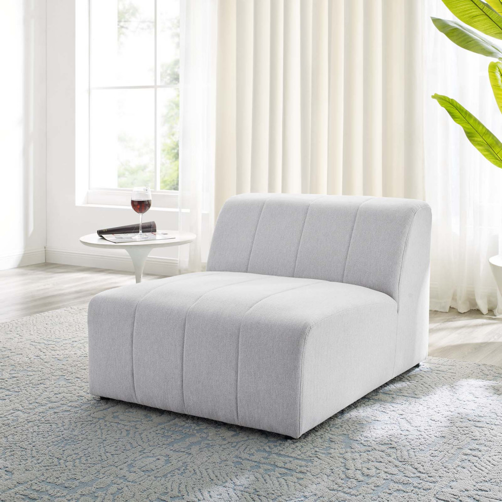 Bartlett Upholstered Fabric Armless Chair   Transitional   Armchairs And Accent Chairs   by Beyond Design  ampMore  Houzz