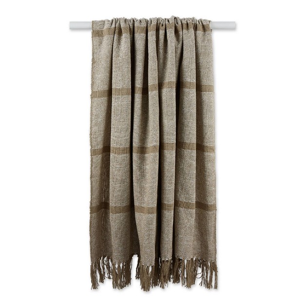 Homespun Striped Throw Blanket Design Imports