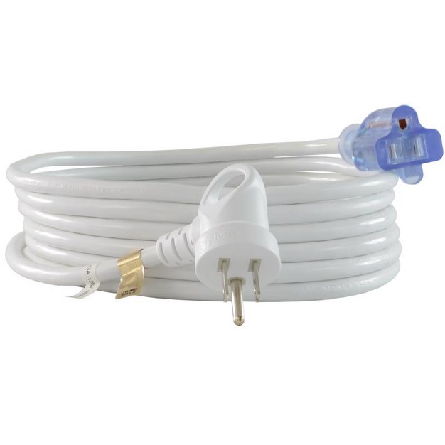 Conntek Indoor 15 Ft L White Extension Cord 16 3 Sjtw