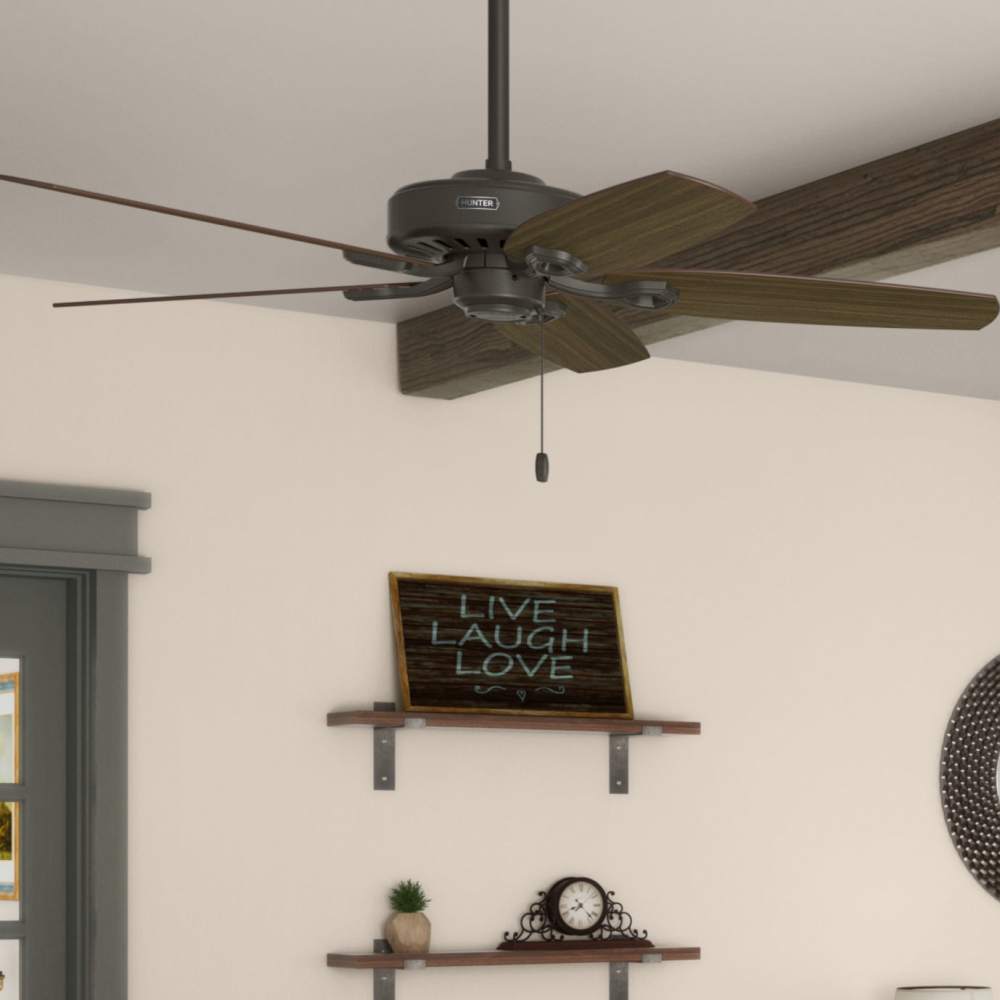 Hunter Builder Elite Ceiling Fan 52 Bronze Brazilian Cherry ;