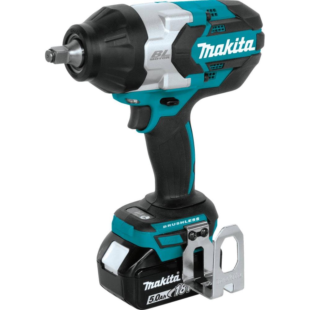 18 Volt LXT Lithium-Ion Brushless Cordless High Torque 1/2 in. Sq. Drive Impact Wrench Kit， 5.0 Ah ;