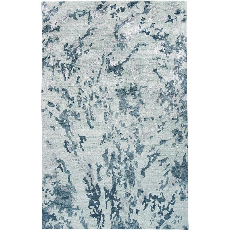 Weave and Wander Orwell Blue Abstract Area Rug