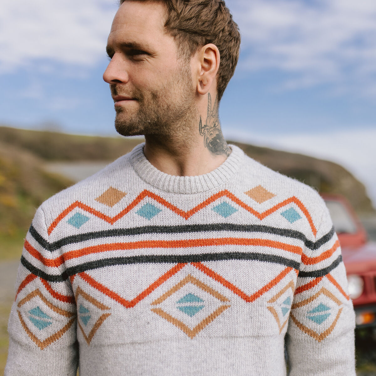 Fireside Knitted Jumper - Birch