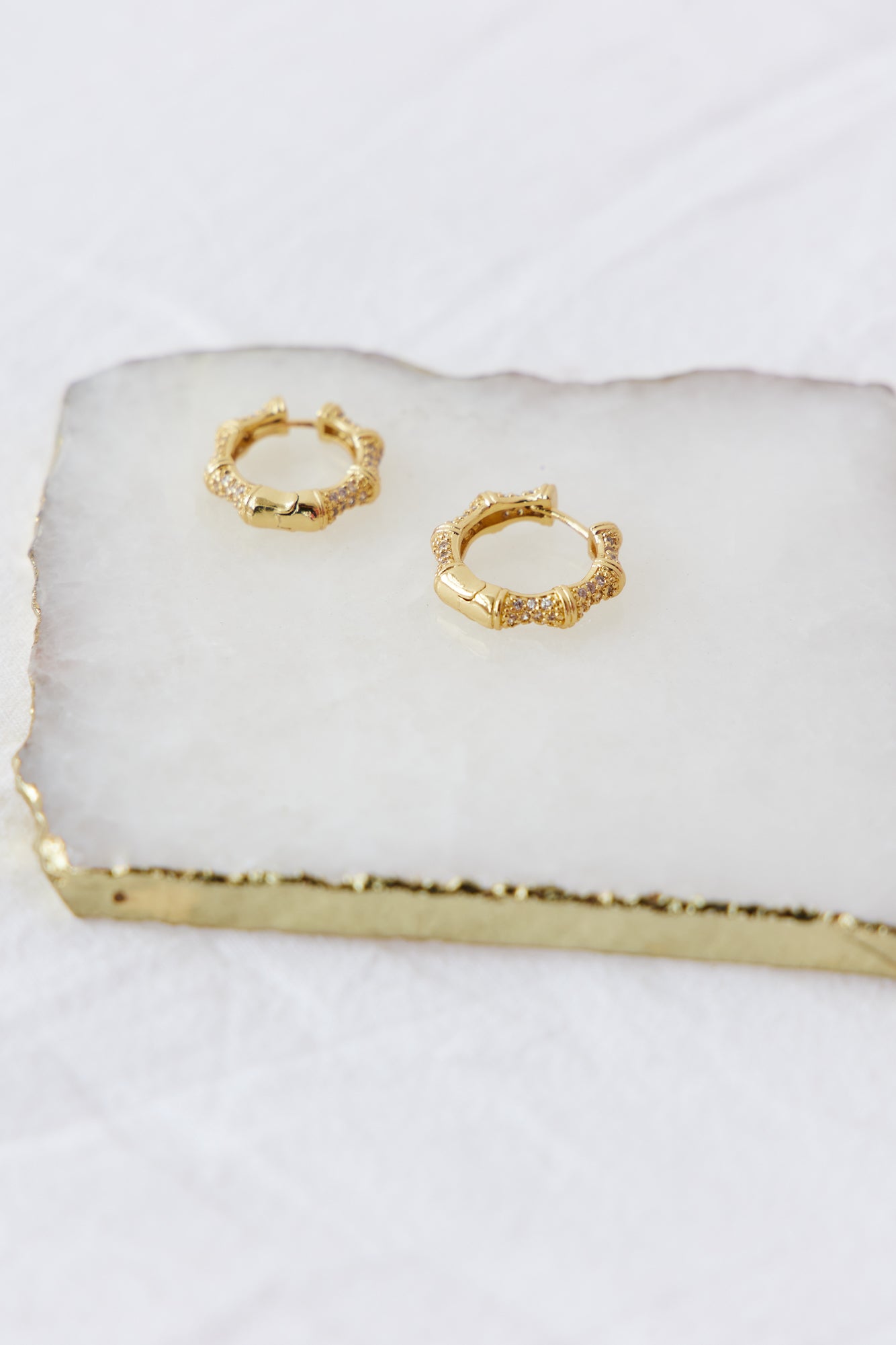 18K Gold Plated Final Stage Earrings