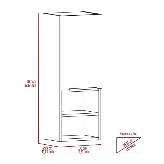 Kingston Rectangle 2 Shelf Medicine Cabinet Black ...