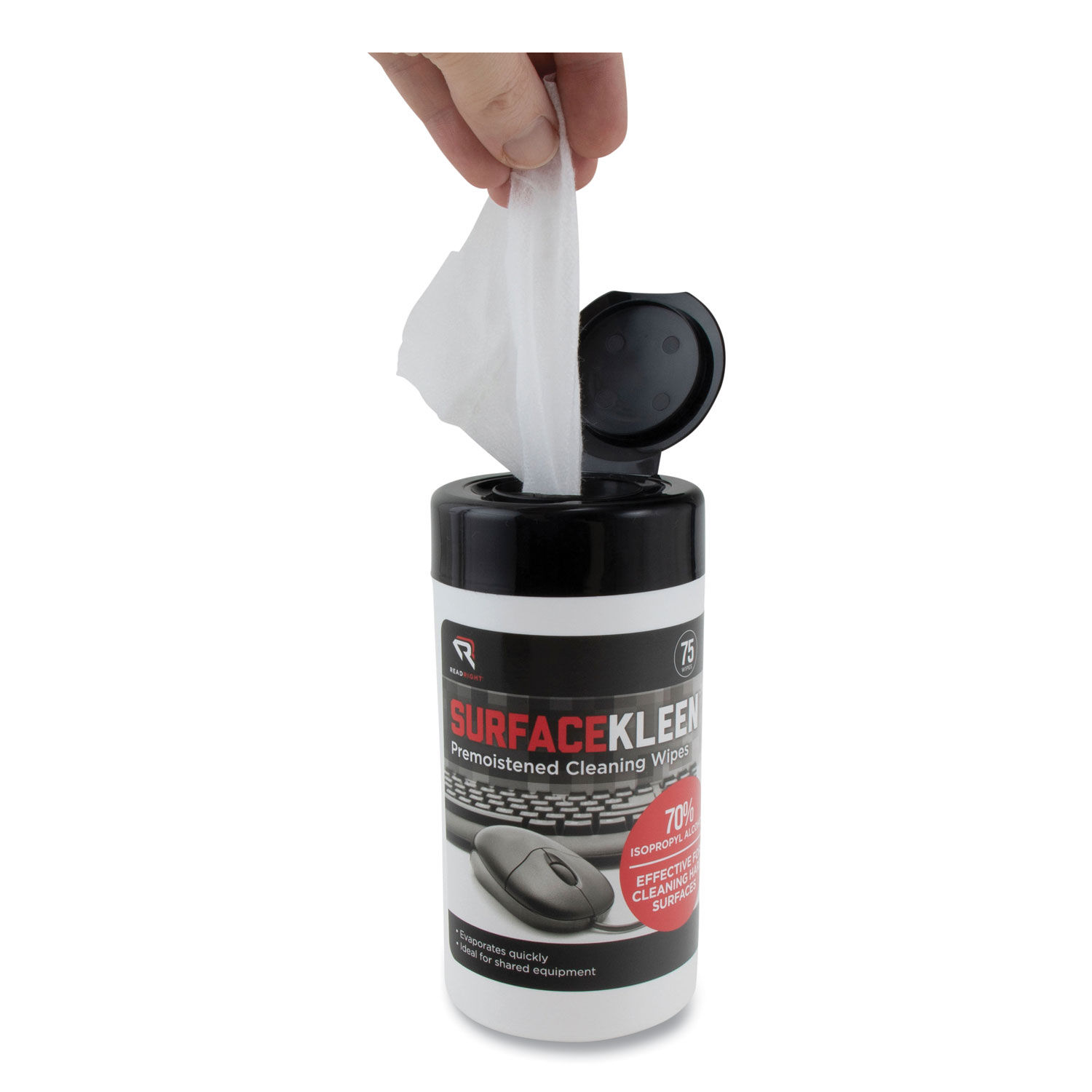 SurfaceKleen Premoistened Alcohol Cleaning Wipes by Read Rightandreg; REARR15111