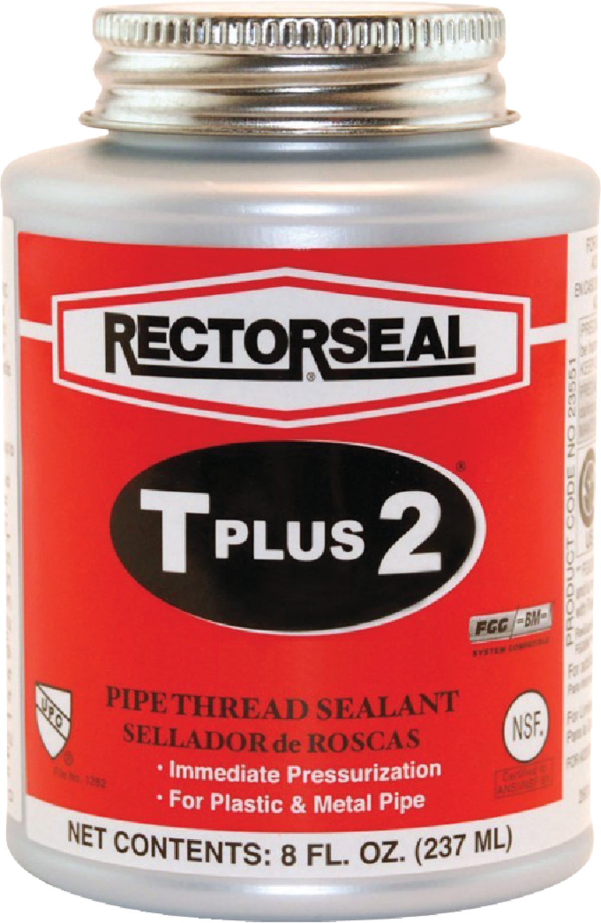 Rectorseal T Plus 2 PipeThread Sealant 8 Oz. White