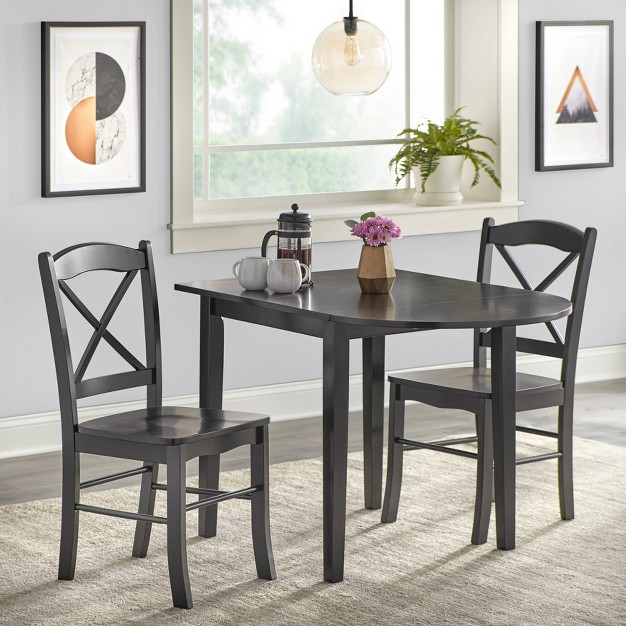 3pc  Extendable Dining Table Set Buylateral