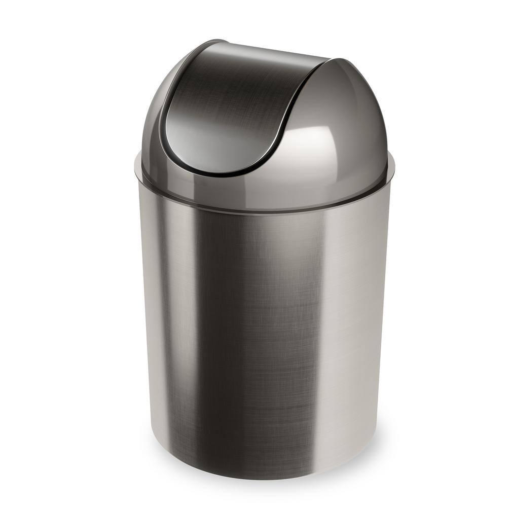 Umbra 2.5 Gal. Silver Mezzo Trash Can 082744-421