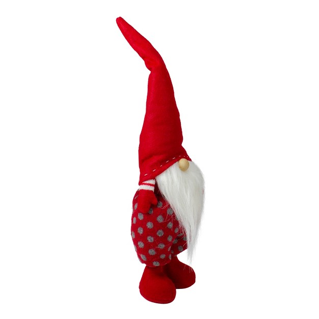 Red And White Standing Santa Gnome Christmas Figurine