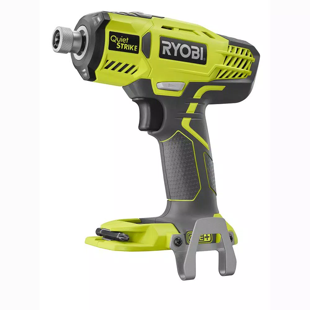 RYOBI 18-Volt ONE+ Cordless 1/4 in. Hex QuietSTRIKE Pulse Driver with Belt Clip with 2.0 Ah Battery and Charger Kit and#8211; XDC Depot