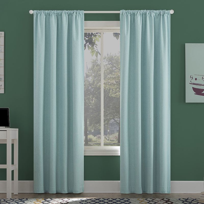 Sun Zero Generation Jules 100% Blackout Rod Pocket Window Curtain