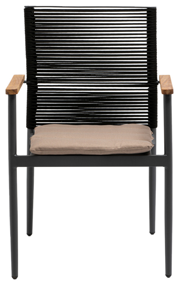 Skog Armchair  Black   Midcentury   Dining Chairs   by Euro Style  Houzz