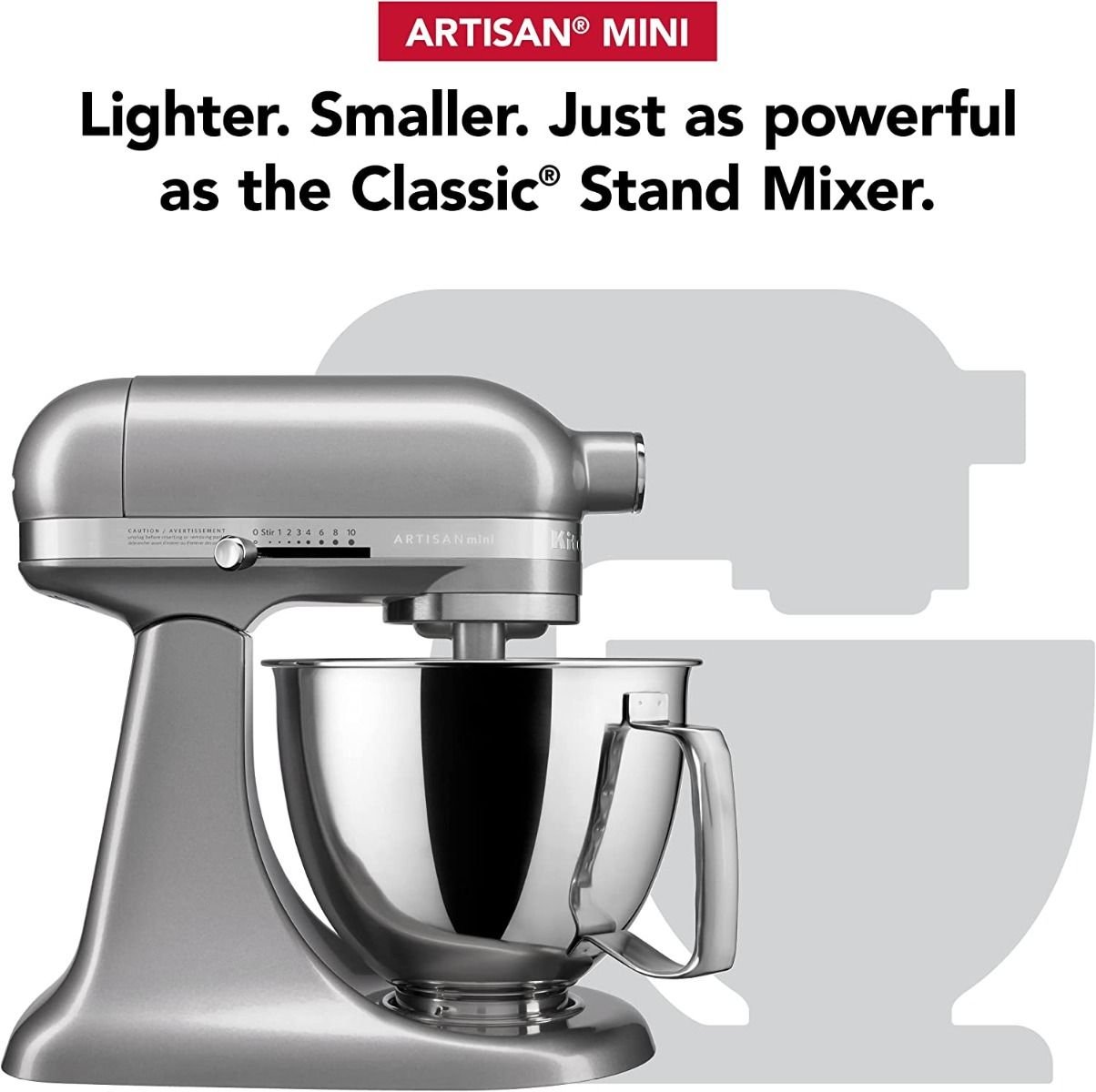 3.5-Quart Artisan Mini Plus Stand Mixer (Contour Silver) | KitchenAid