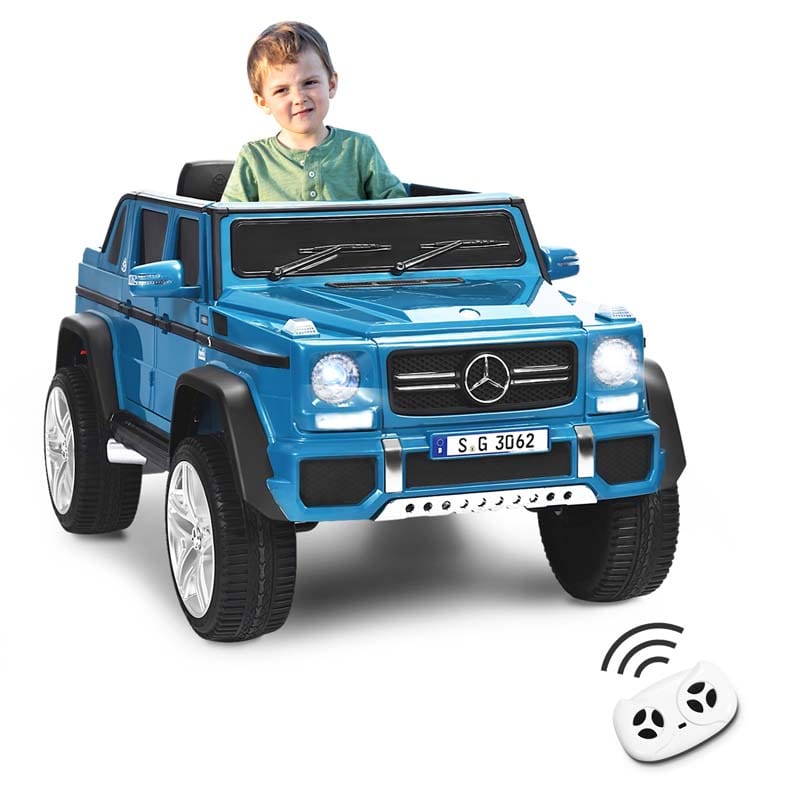 12V Mercedes-Benz G650-S Licensed Kids Ride-On Car, Electric Riding Toy Truck with Remote & Spring Suspension