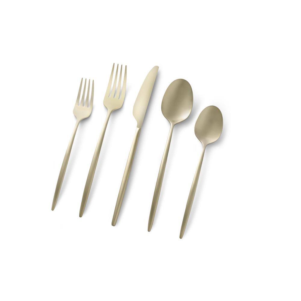 Cambridge Gaze Champagne Satin 180 20-Piece Flatware Set (Service for 4) 505220CWA12DS