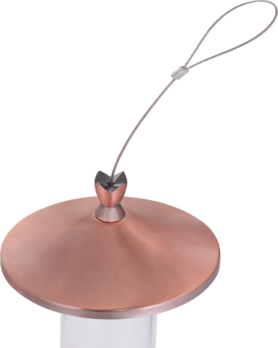 Perky-Pet Elegant Copper Glass Hummingbird Feeder