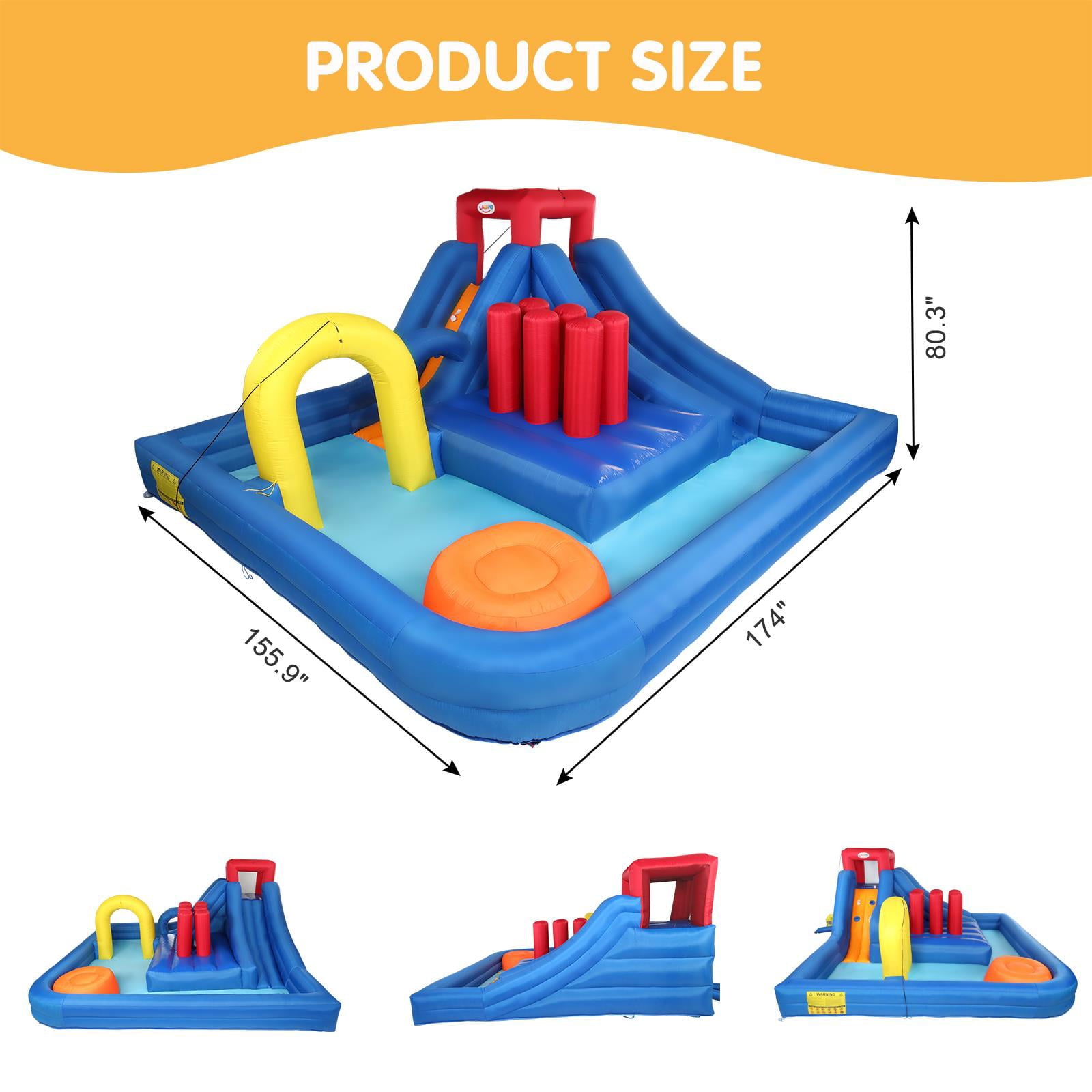 UBesGoo Inflatable Bouncer House Castle Ball Pit Jumper Water Slides 3-12 Years