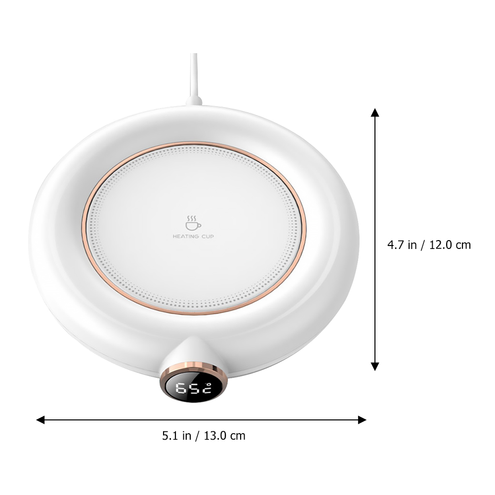 Warmer Coffee Beverage Coaster Cup Warmer Plate Electric Thermostat Pad Warm Electric Heater Coaster Heat Mug Deskwax