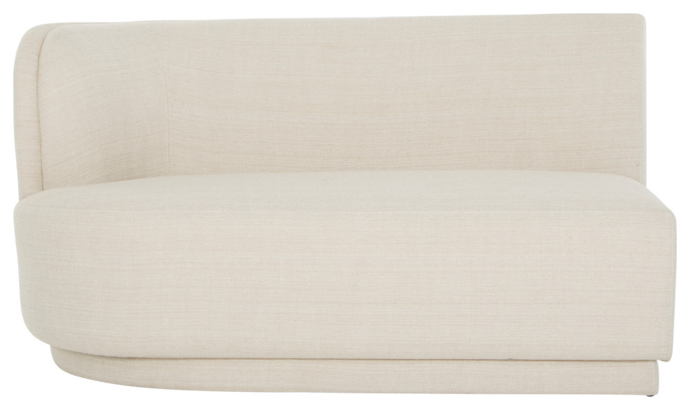 Yoon 2 Seat Sofa Left Sweet Cream   Transitional   Sofas   by HedgeApple  Houzz