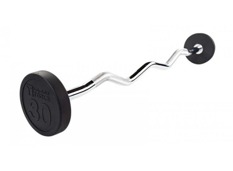 Body-Solid 30 lb Fixed Weight EZ Curl Barbell