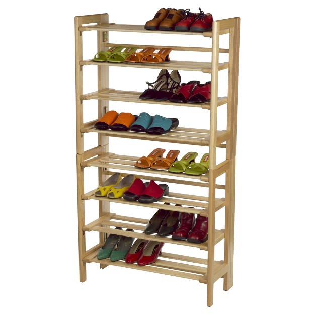 Clifford Foldable Shoe Rack Natural Winsome