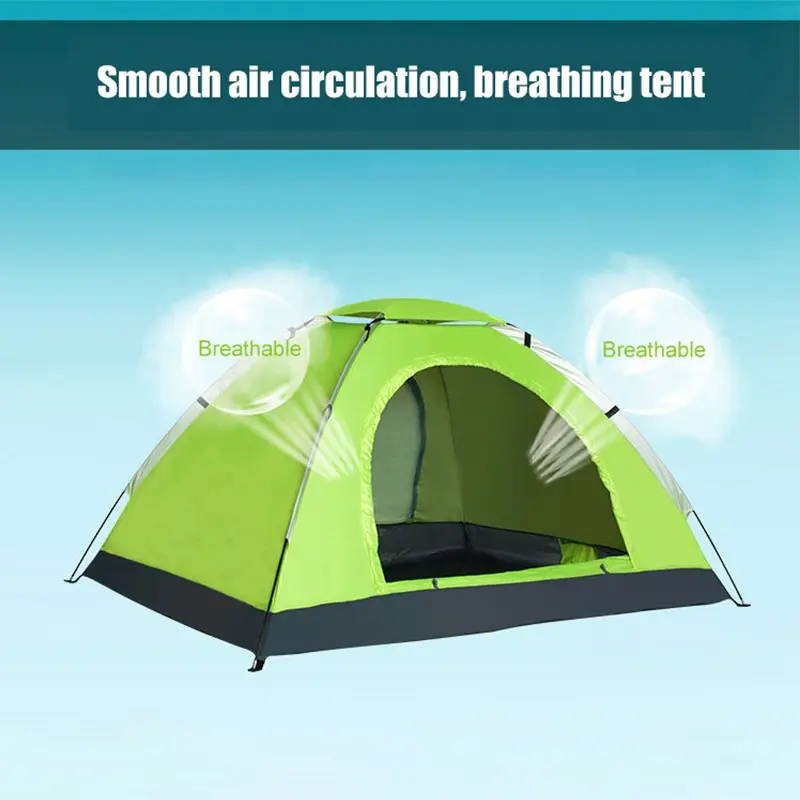 Portable 2 Person Family Outdoor Tent Hiking Equipment Tent Waterproof Windproof Camping Tent