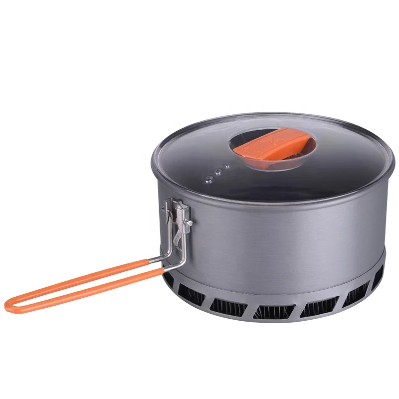 With Lid Energy Saving 2.1L Camping Cooking Pot